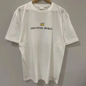 BASQUIAT XL 사이즈 화이트 아트 티셔츠 BQ-BQ2316