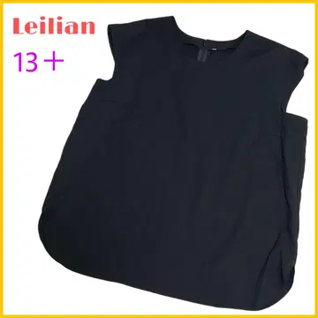 [Leilian] 레리안 13+ 빅 사이즈 슬리브리스 블라우스 블랙