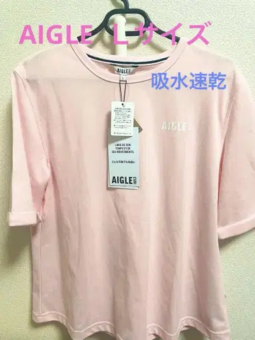 AIGLE 핑크 반팔 티셔츠
