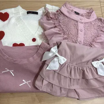 SHEIN 걸리시 의류 4점 SET