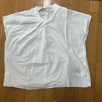 IENA 화이트 슬리브리스 셔츠