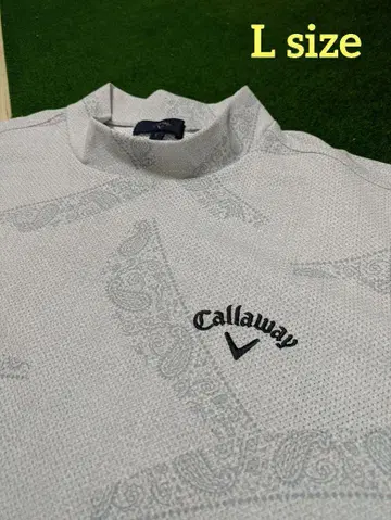 Callaway 그레이 모크넥 셔츠 L 사이즈