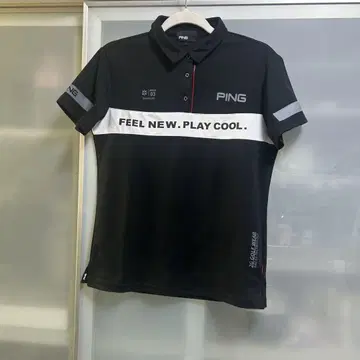PING 테크니컬 피케 셔츠 블랙