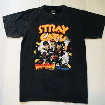 스트레이 캣츠 STRAY CATS L 밴드 티셔츠 락 티셔츠