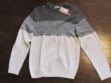 Hush Puppies 그레이 화이트 니트 스웨터 M