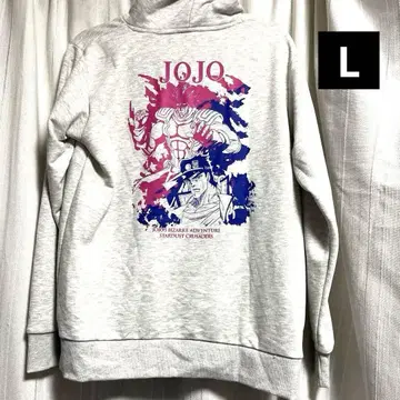 죠죠의 기묘한 모험 3부 쿠죠 죠타로 그레이 후드티 L