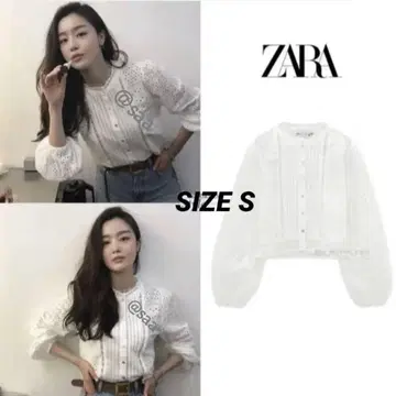 ZARA 자수 블라우스