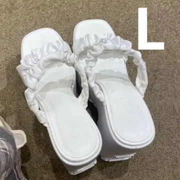 Darich 새틴 플랫폼 샌들