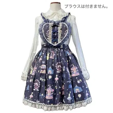 Angelic Pretty 매지컬 에뚜왈 에이프런풍 스커트