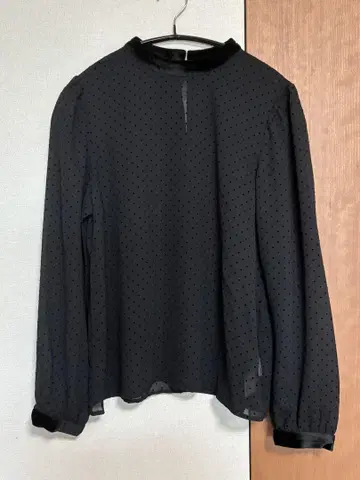 [ ROSSO ] 플로키 도트 프린트 블라우스
