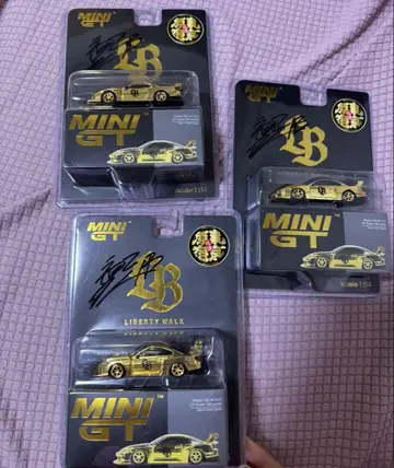 MINI GT S15 하라주쿠 한정판 골드 카토 회장 친필 사인 LBWK