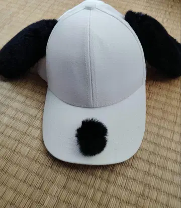 모자 스누피 귀도리 모자 블랙 PEANUTS SNOOPY USJ