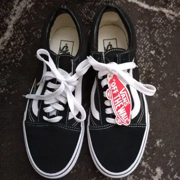 Vans 블랙 스니커즈 택 포함 25.5