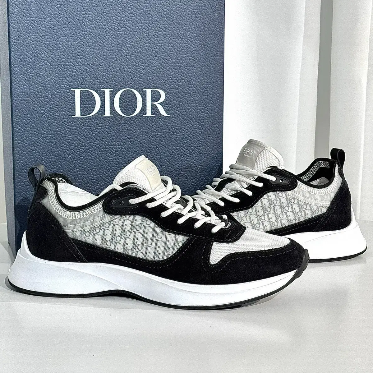 DIOR 디올 44 Like New Dior Oblique B25 Runner Sneakers