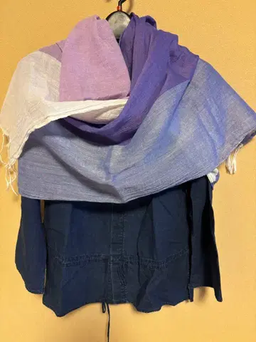 팔라스 팰리스 스톨 퍼플 핑크, 네이비, 화이트