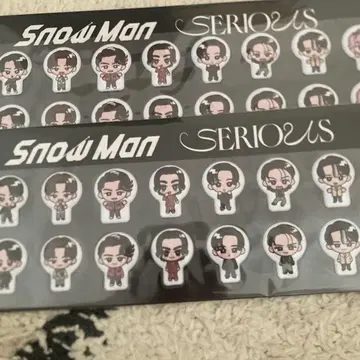 SnowMan SERIOUS 혜택 스노푸쿠 씰 2세트