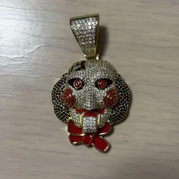 블링블링 목걸이 탑 HIPHOP 골드