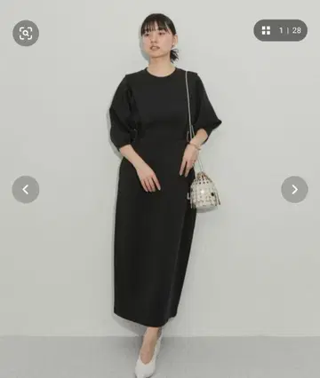 사이드 벨트 종이 상자 원피스
