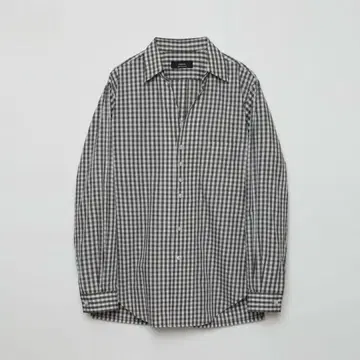 ENSOU. / GINGHAM CHILDISH SHIRT - Grey