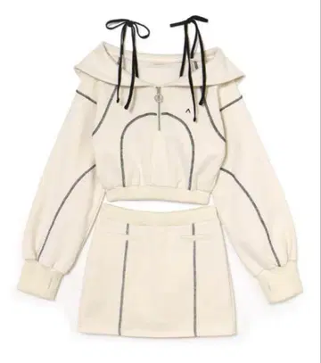 andmary Wren girls 셋업 아이보리