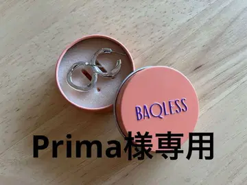 BAQLESS 실버 후프 귀걸이