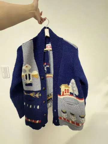 TITICACA 동물 패턴 가디건 F 사이즈
