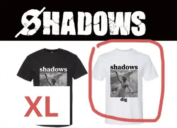 화이트 XL shadows dig 티셔츠 The BONEZ COOTIE