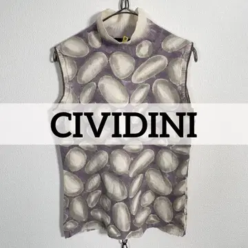 이탈리아제 최고급 CIVIDINI 실크 블렌드 슬리브리스 티셔츠