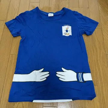 데이지 덕 티셔츠 M 사이즈 파랑 축구