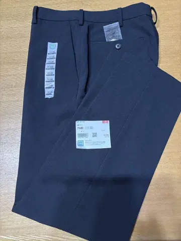 UNIQLO 감동 팬츠 네이비 슬랙스 79 x 85