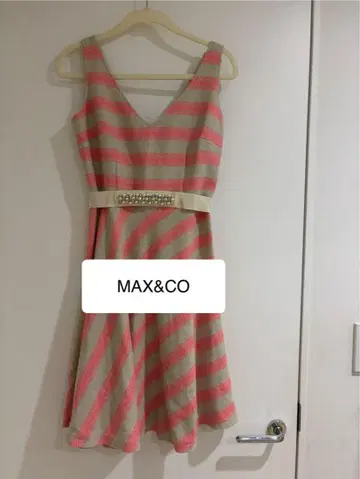 MAX&CO 슬리브리스 원피스 베이지 핑크