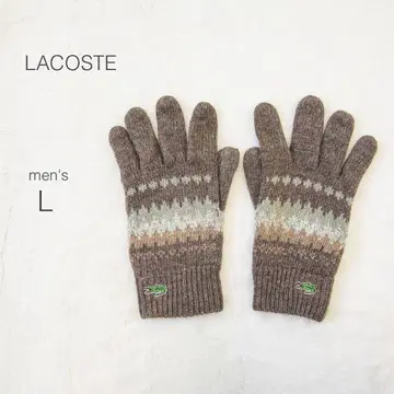 [ LACOSTE ] 라코스테 장갑 남성용 빅 사이즈 브라운 고급