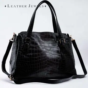 레자쥬얼스 leather Jewels 크로코 2way 핸드백