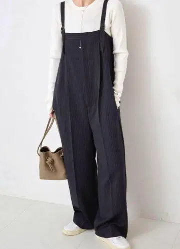 Spick and Span 베어 올인원 네이비 스트라이프 38