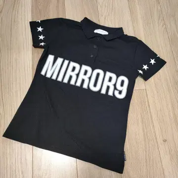 [ Mirror9 ] 미러나인 T셔츠 피케 셔츠 블랙 S