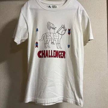 CHALLENGER 화이트 티셔츠 SMALL