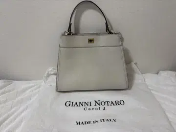 GIANNI NOTARO 그레이 가죽 핸드백