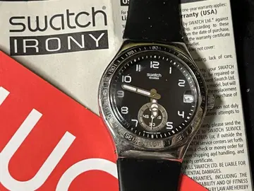 작동품 빈티지 Swatch IRONY 스몰 세컨드 남성용 손목시계 보관품