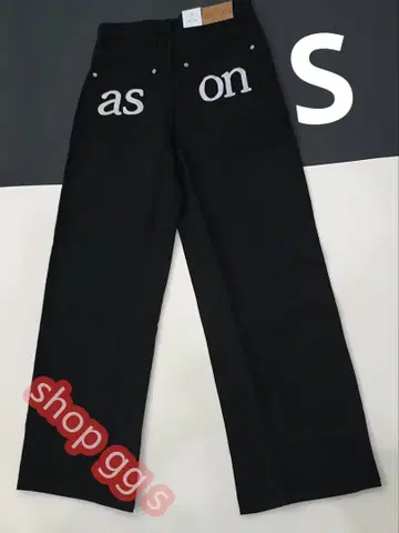 미사용 as''on 블랙 와이드 팬츠 S ason