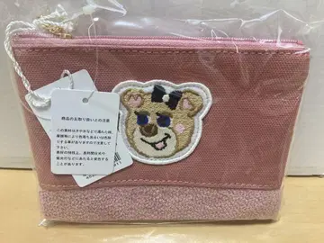 [미사용 새상품] 올드 테디 와펜 파우치 (핑크)