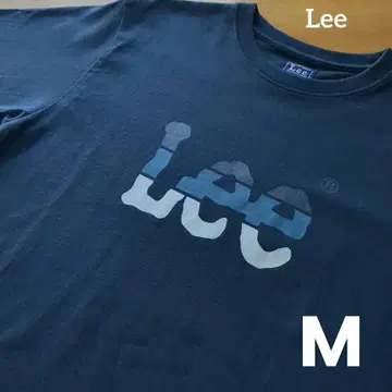 Lee 반팔 티셔츠 빅 로고 네이비 M