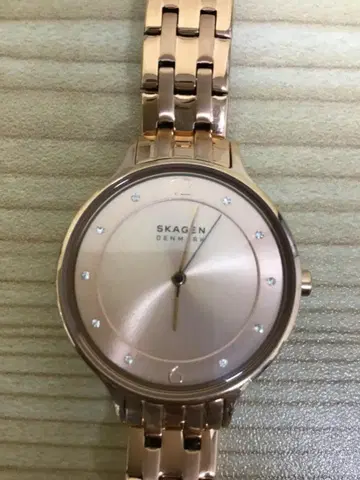 SKAGEN 로즈 골드 시계