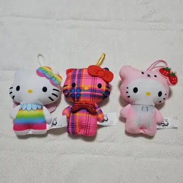 헬로키티 봉제인형 3개 세트