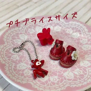 미니 브라이스 꽃 샌들 빨간색3