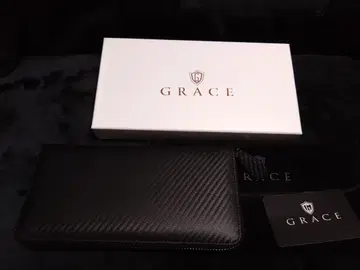 GRACE 장지갑 블랙/바이올렛