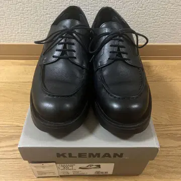 KLEMAN 블랙 레이스업 슈즈