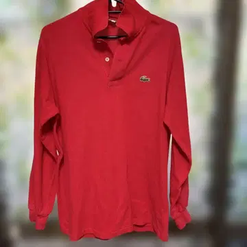 Lacoste 빨간색 피케 셔츠 사이즈 4 긴팔 [빈티지]