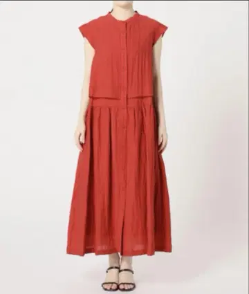 SIMPLICITE 레이어드 스타일 프론트 오픈 원피스