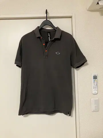 그레이 피케 셔츠