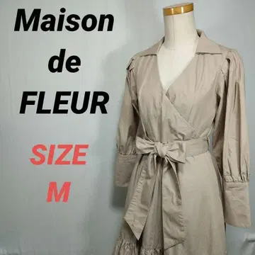 Maison de FLEUR 롱 원피스 플레어 캐시 쿨 허리 벨트